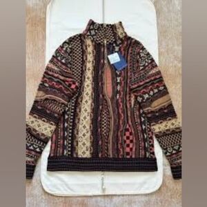 LV Coogi Style 3D Knit Sweater Size 2XL New With Tags I Have Receipt